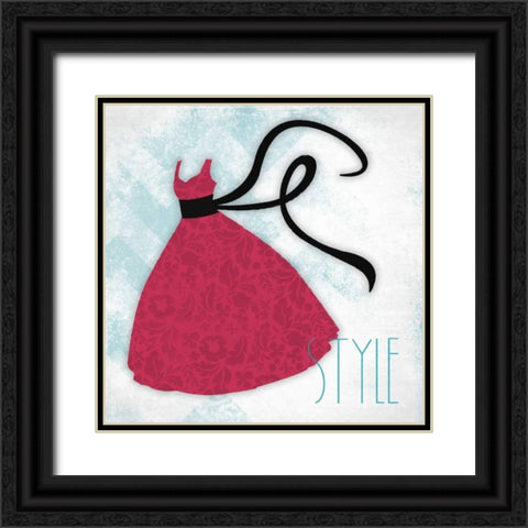 Style Black Ornate Wood Framed Art Print with Double Matting by Grey, Jace