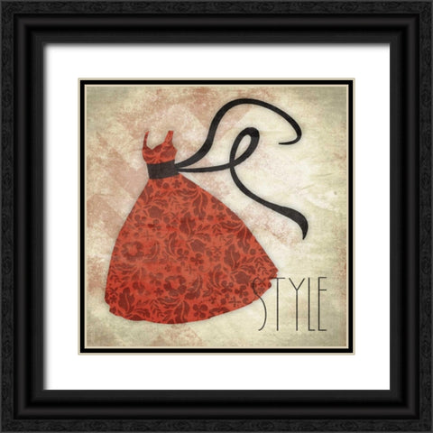 Style Black Ornate Wood Framed Art Print with Double Matting by Grey, Jace