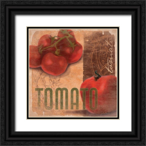 Tomato Black Ornate Wood Framed Art Print with Double Matting by Grey, Jace