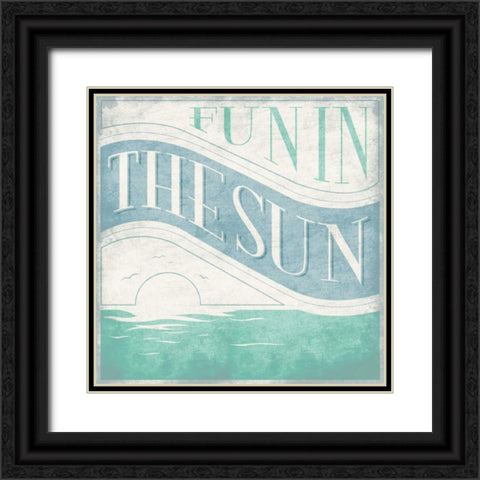 Fun in the Sun 2 Black Ornate Wood Framed Art Print with Double Matting by Grey, Jace
