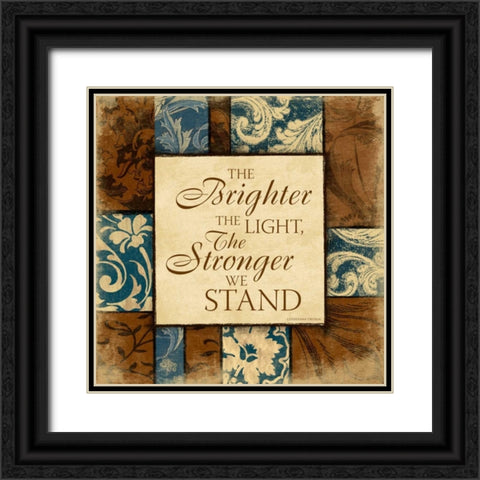Brighter Black Ornate Wood Framed Art Print with Double Matting by Grey, Jace