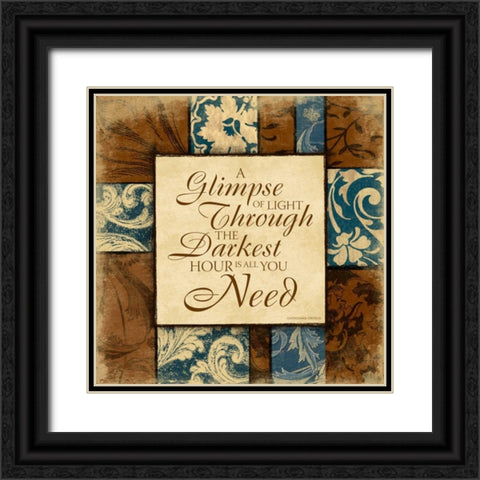 Darker Black Ornate Wood Framed Art Print with Double Matting by Grey, Jace