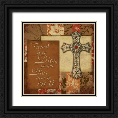 Spanish Faith Black Ornate Wood Framed Art Print with Double Matting by Grey, Jace