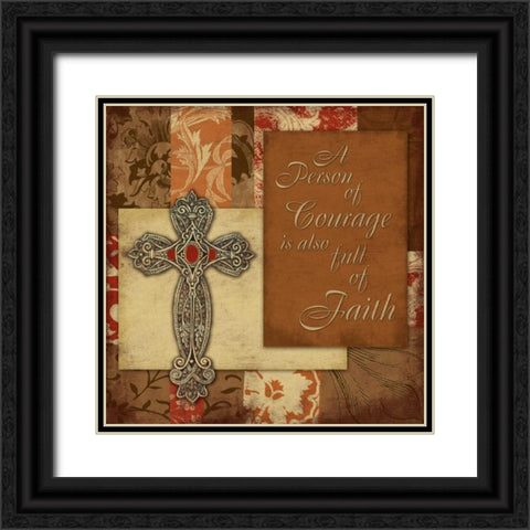 English Faith Black Ornate Wood Framed Art Print with Double Matting by Grey, Jace