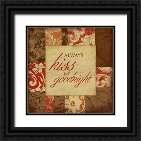 Kiss Black Ornate Wood Framed Art Print with Double Matting by Grey, Jace
