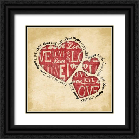 Valentine 2 Black Ornate Wood Framed Art Print with Double Matting by Grey, Jace