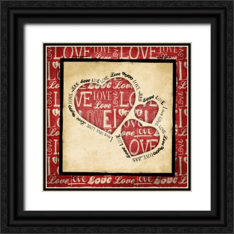 Valentine Black Ornate Wood Framed Art Print with Double Matting by Grey, Jace