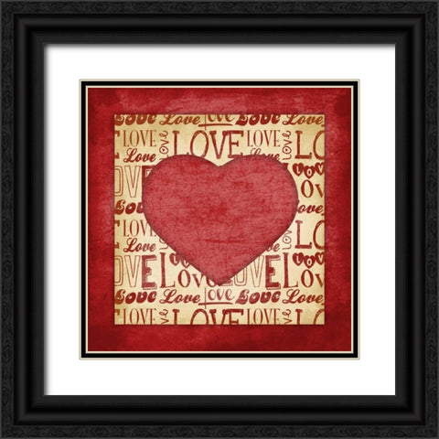 Valentine Black Ornate Wood Framed Art Print with Double Matting by Grey, Jace