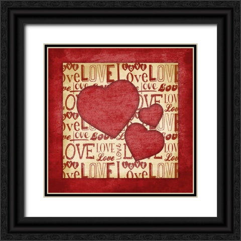 Valentine Black Ornate Wood Framed Art Print with Double Matting by Grey, Jace