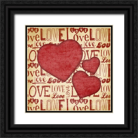 Valentine Black Ornate Wood Framed Art Print with Double Matting by Grey, Jace