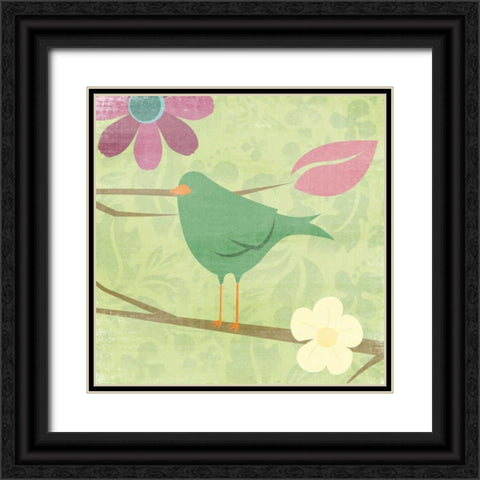 Birds Black Ornate Wood Framed Art Print with Double Matting by Grey, Jace