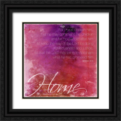 Watercolor Home Black Ornate Wood Framed Art Print with Double Matting by Grey, Jace