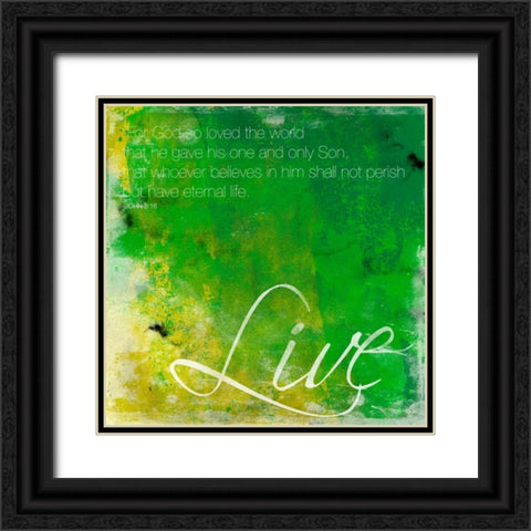 Live Black Ornate Wood Framed Art Print with Double Matting by Grey, Jace