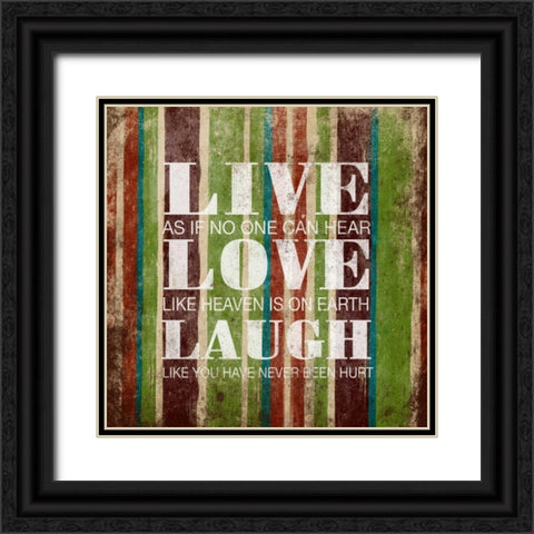 Live Black Ornate Wood Framed Art Print with Double Matting by Grey, Jace