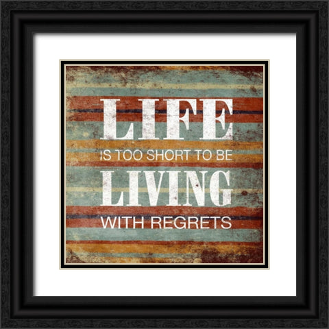 Life Black Ornate Wood Framed Art Print with Double Matting by Grey, Jace