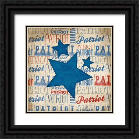 Patriot Black Ornate Wood Framed Art Print with Double Matting by Grey, Jace