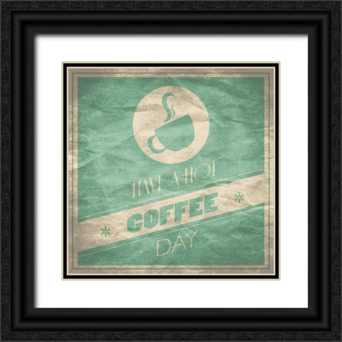 Coffee Black Ornate Wood Framed Art Print with Double Matting by Grey, Jace