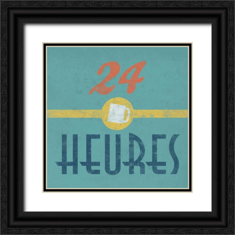 Coffee French Black Ornate Wood Framed Art Print with Double Matting by Grey, Jace