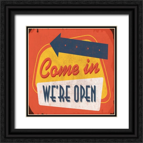 Come In Black Ornate Wood Framed Art Print with Double Matting by Grey, Jace