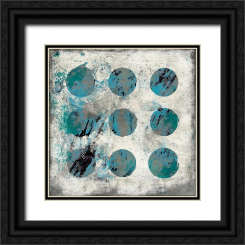RC Abstract Black Ornate Wood Framed Art Print with Double Matting by Grey, Jace