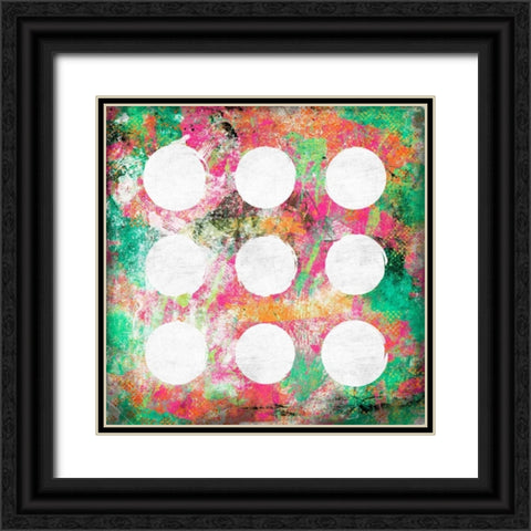 Glow Abstract Black Ornate Wood Framed Art Print with Double Matting by Grey, Jace