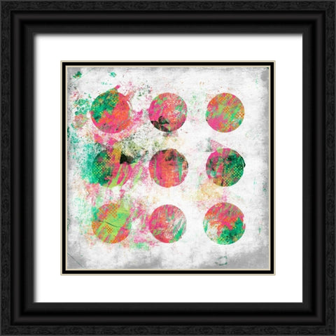 Glow Abstract Mate J Black Ornate Wood Framed Art Print with Double Matting by Grey, Jace