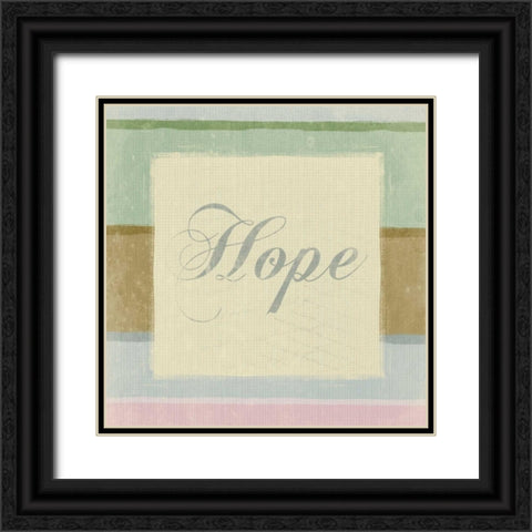 Bath Inspirational HOPE Black Ornate Wood Framed Art Print with Double Matting by Grey, Jace