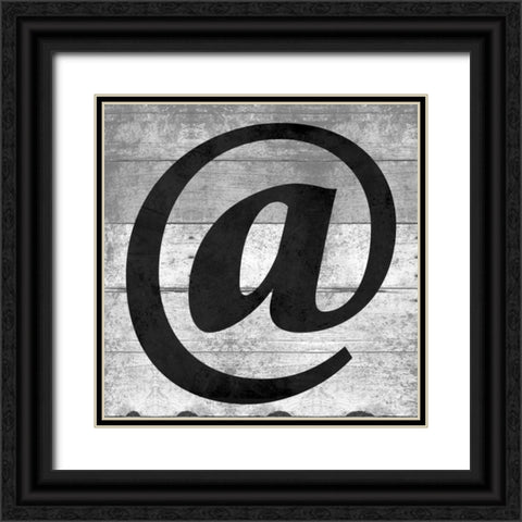 SHIFT KEY @ Black Ornate Wood Framed Art Print with Double Matting by Grey, Jace