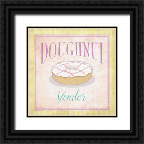 Doughnuts Black Ornate Wood Framed Art Print with Double Matting by Grey, Jace