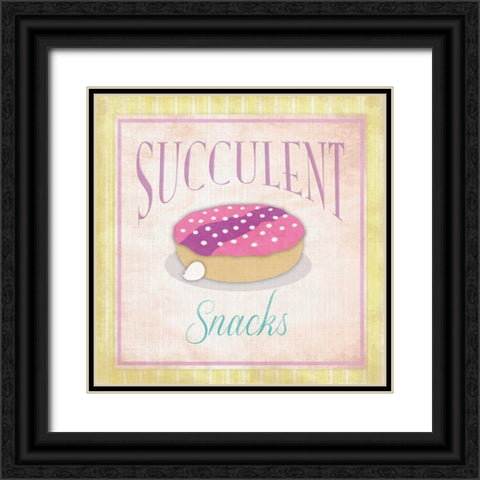 Doughnuts 2 Black Ornate Wood Framed Art Print with Double Matting by Grey, Jace