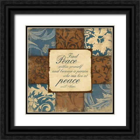 BluebrownPatch inspirational 2 Black Ornate Wood Framed Art Print with Double Matting by Grey, Jace