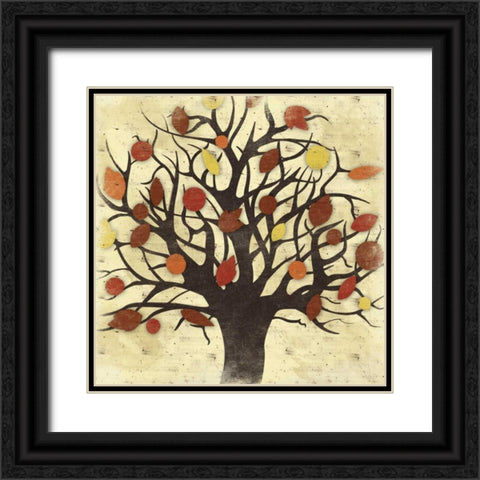 Fall Tree Black Ornate Wood Framed Art Print with Double Matting by Grey, Jace