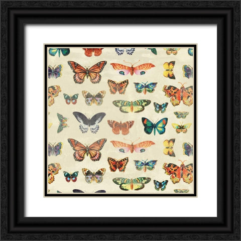 Butterfly 2 Black Ornate Wood Framed Art Print with Double Matting by Grey, Jace