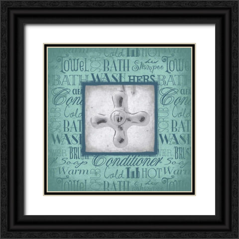 HOT knob Black Ornate Wood Framed Art Print with Double Matting by Grey, Jace