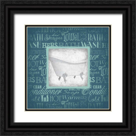 TUB Black Ornate Wood Framed Art Print with Double Matting by Grey, Jace