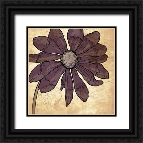 Paris 8 Black Ornate Wood Framed Art Print with Double Matting by Grey, Jace