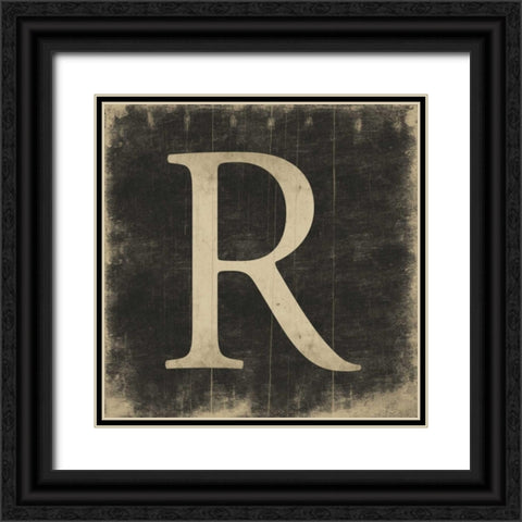 R Black Ornate Wood Framed Art Print with Double Matting by Grey, Jace