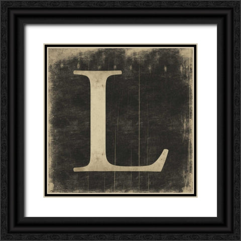 L Black Ornate Wood Framed Art Print with Double Matting by Grey, Jace