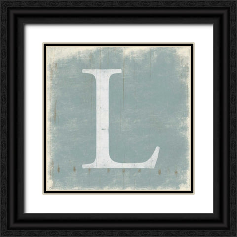 L Black Ornate Wood Framed Art Print with Double Matting by Grey, Jace