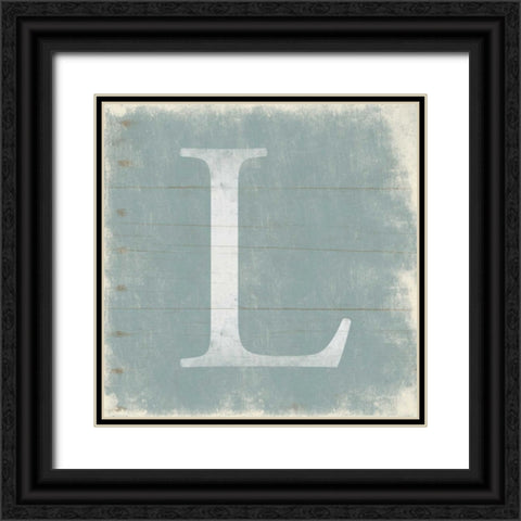 L Black Ornate Wood Framed Art Print with Double Matting by Grey, Jace