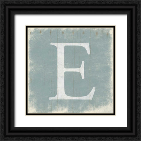 E Black Ornate Wood Framed Art Print with Double Matting by Grey, Jace