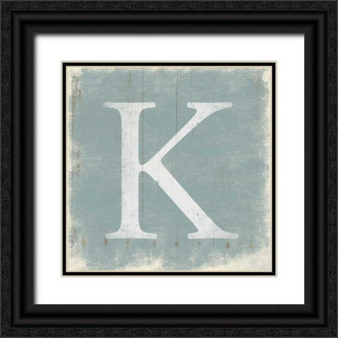 K Black Ornate Wood Framed Art Print with Double Matting by Grey, Jace