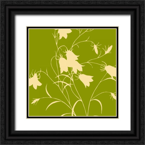 Simle floral 1 Black Ornate Wood Framed Art Print with Double Matting by Grey, Jace