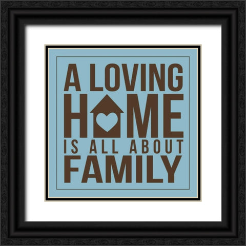 Home 5 Black Ornate Wood Framed Art Print with Double Matting by Grey, Jace