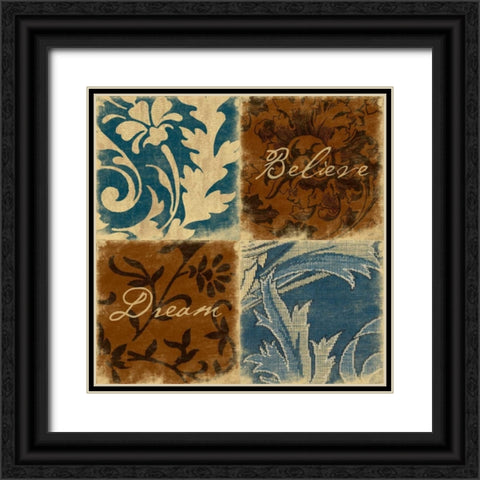 Pattern 2 Black Ornate Wood Framed Art Print with Double Matting by Grey, Jace