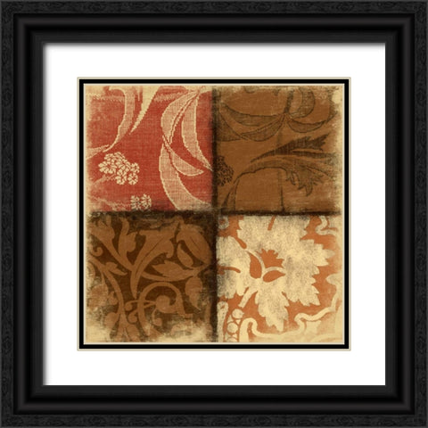 Pattern Black Ornate Wood Framed Art Print with Double Matting by Grey, Jace