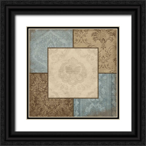 Borders Black Ornate Wood Framed Art Print with Double Matting by Grey, Jace
