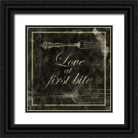 Love at first bite Black Ornate Wood Framed Art Print with Double Matting by Grey, Jace
