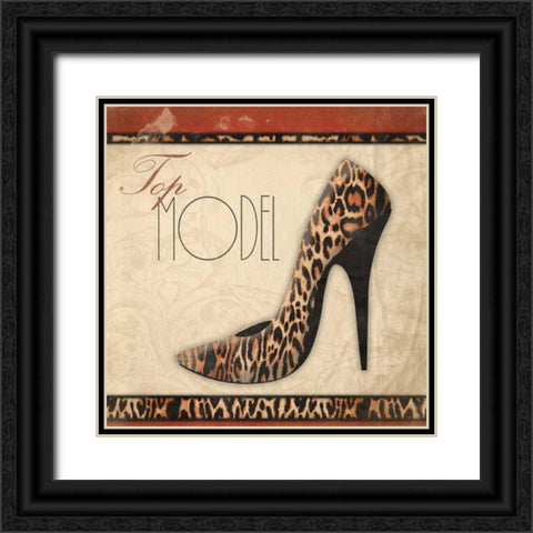 Top Model Black Ornate Wood Framed Art Print with Double Matting by Grey, Jace
