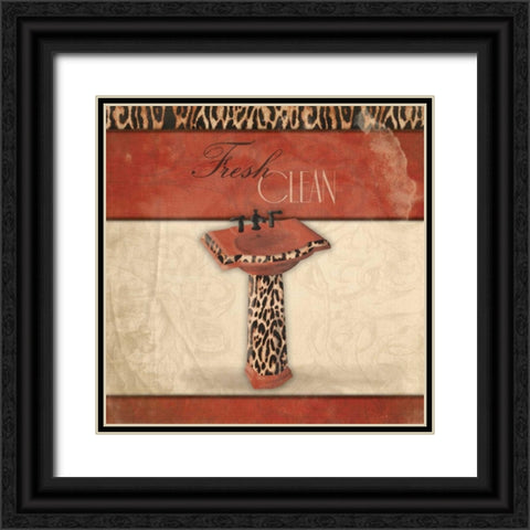 Fresh Clean Black Ornate Wood Framed Art Print with Double Matting by Grey, Jace